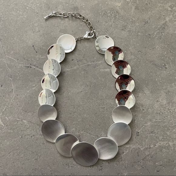 Chloe + Isabel Anniversary Silver Statement Necklace - Picture 2 of 12